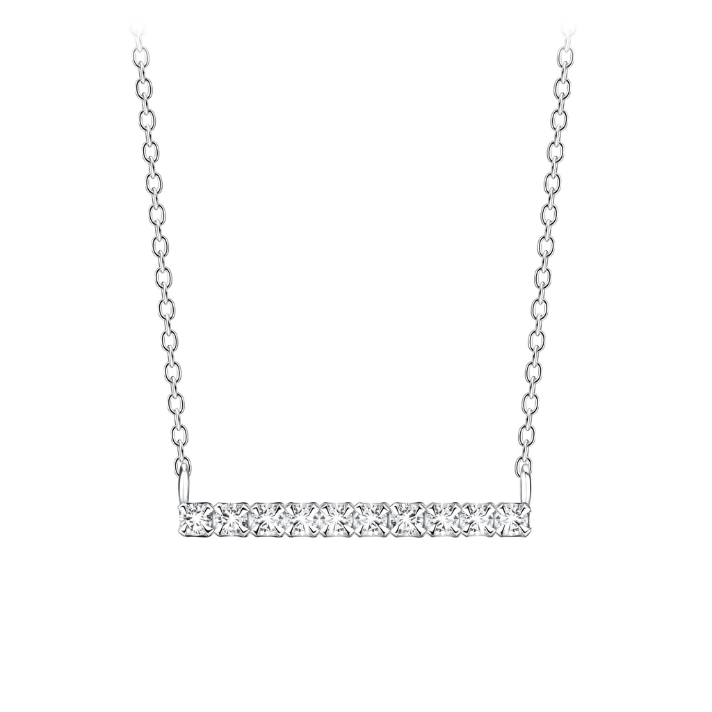 Horizontal Bar Kette Silber