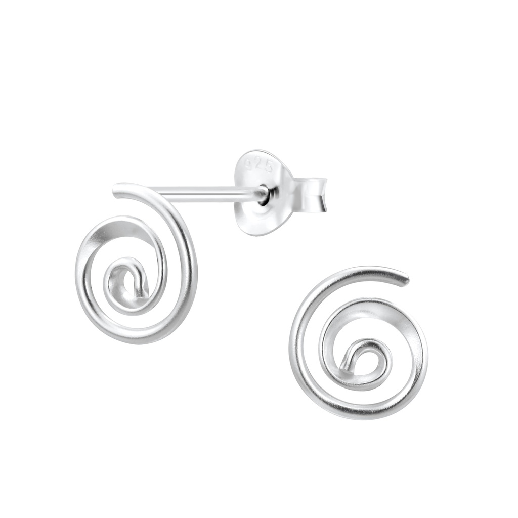 Spiral Studs Silber