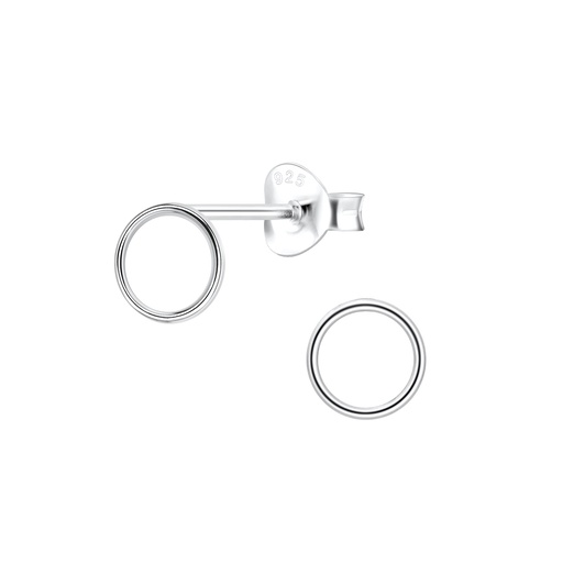 Circle Studs Silber